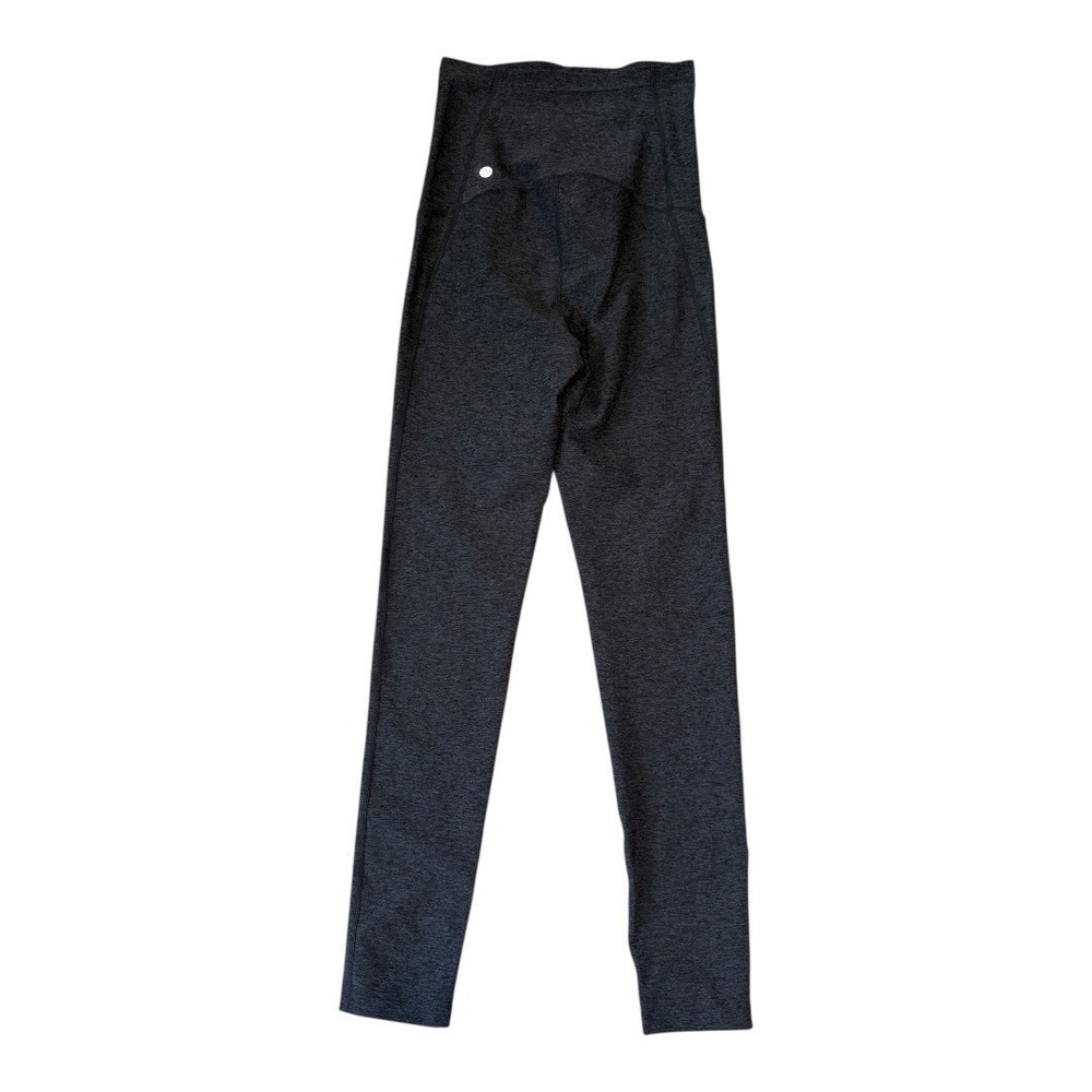 Zella‎ Womens High Waist Space Dye Heathered Maternity Leggings Gray Small